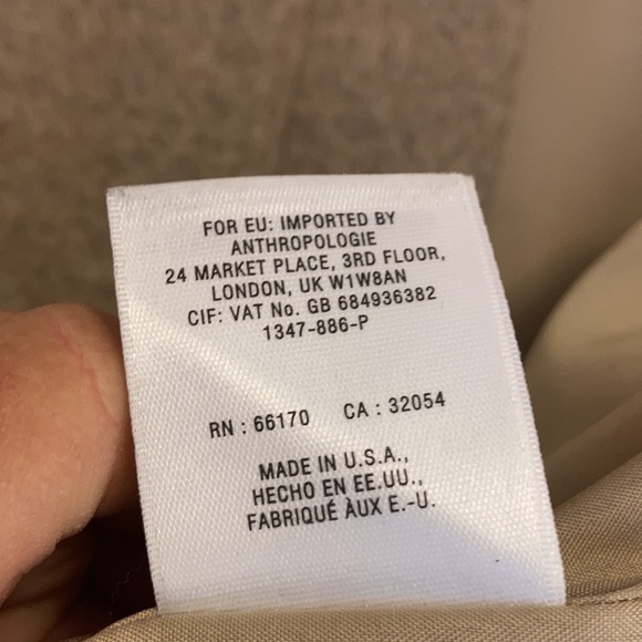 Anthropologie Elevenses Wool Blend Tan Sweater Vest Size Small - Picture 9 of 10